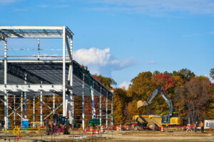 Construction continues on Friday, Oct. 23, 2020 at the all-new U
