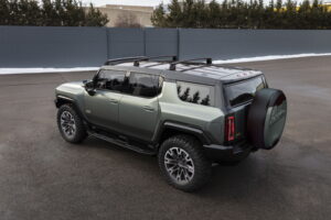 The GMC HUMMER EV SUV gives customers choices for performance, utility and customization offering nearly 200 available accessories available at launch.